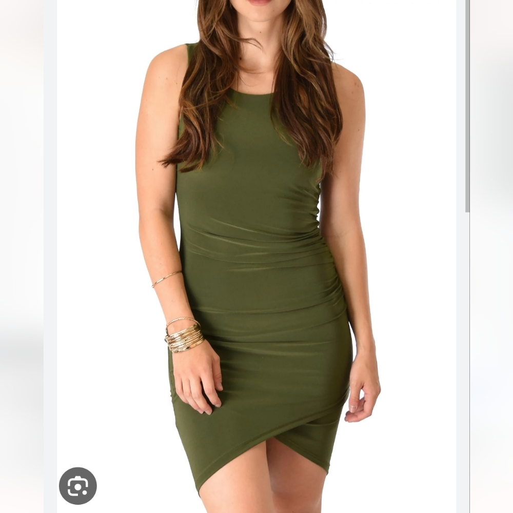 Dress, Lyss loo, like new, green, medium, stretch